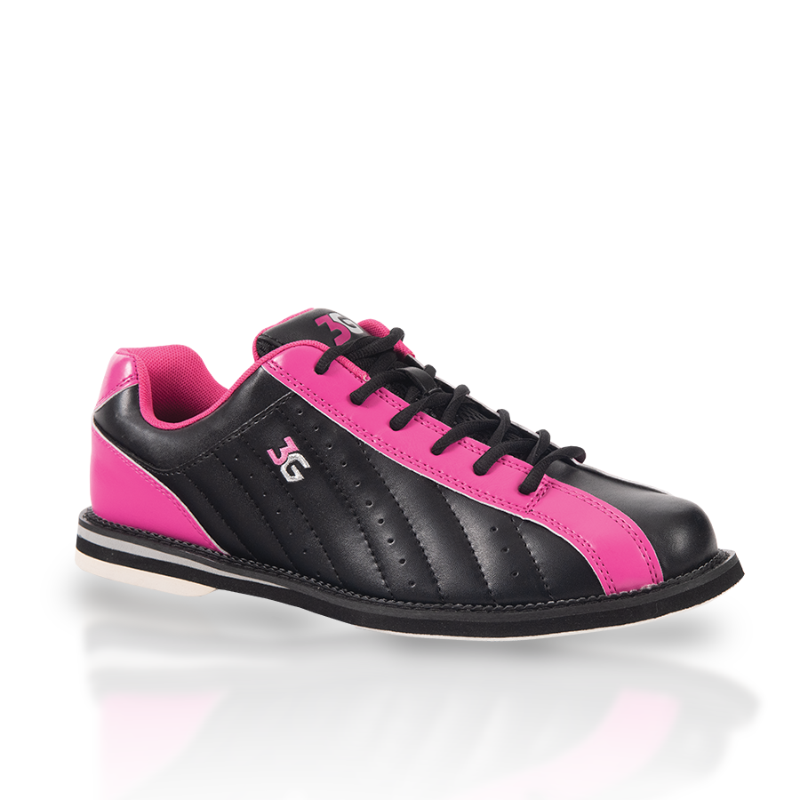 3G Kicks Black/Pink ladies bowling shoes