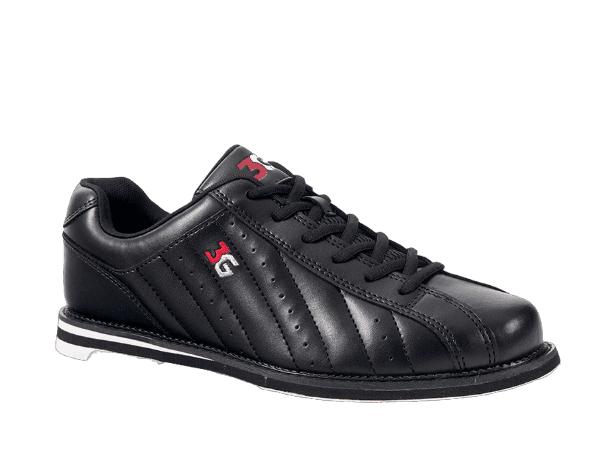 3G Kicks Black Wide unisex bowling shoe side view