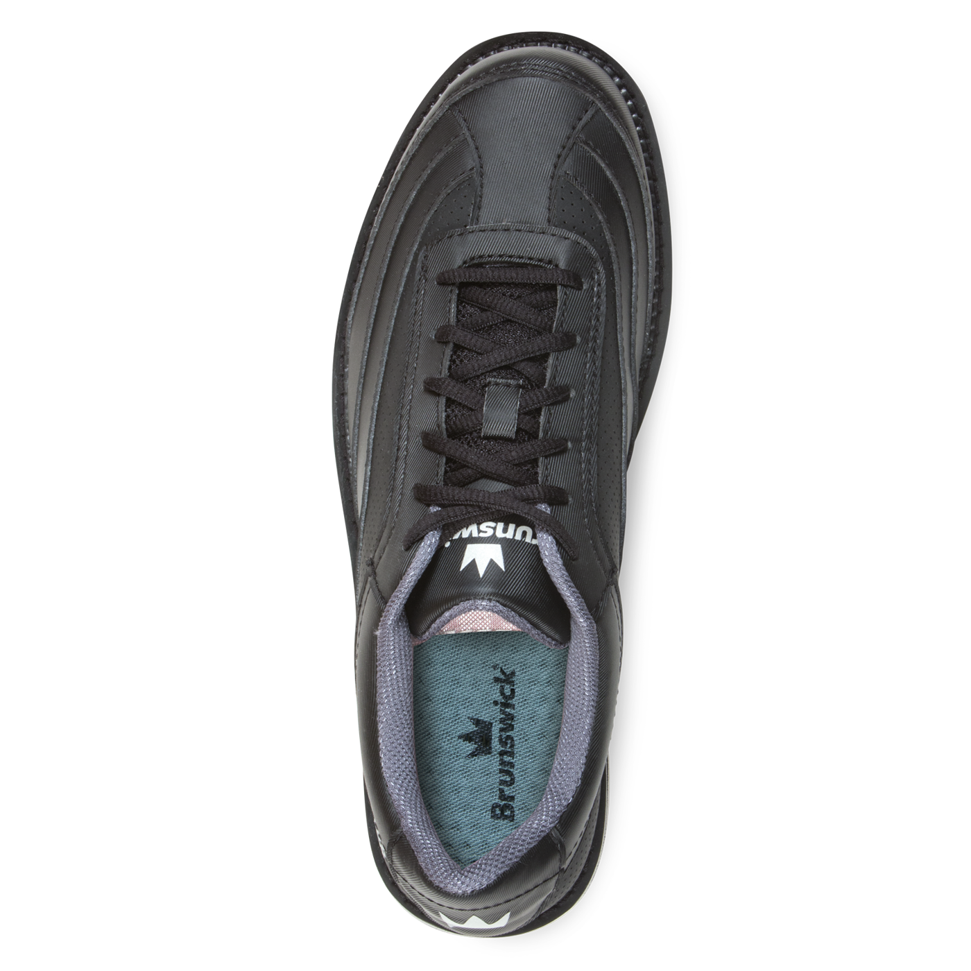 Brunswick Rampage Black Men's Right Hand Wide Width Bowling Shoes