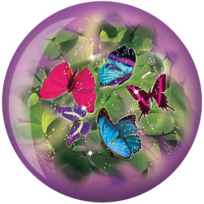 Butterflies bowling ball