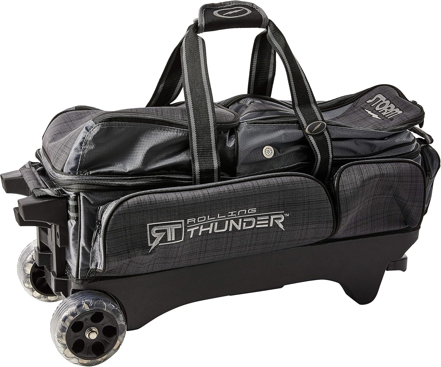 3 Ball Rolling Bowling Bag (Grey/Plaid/Black)