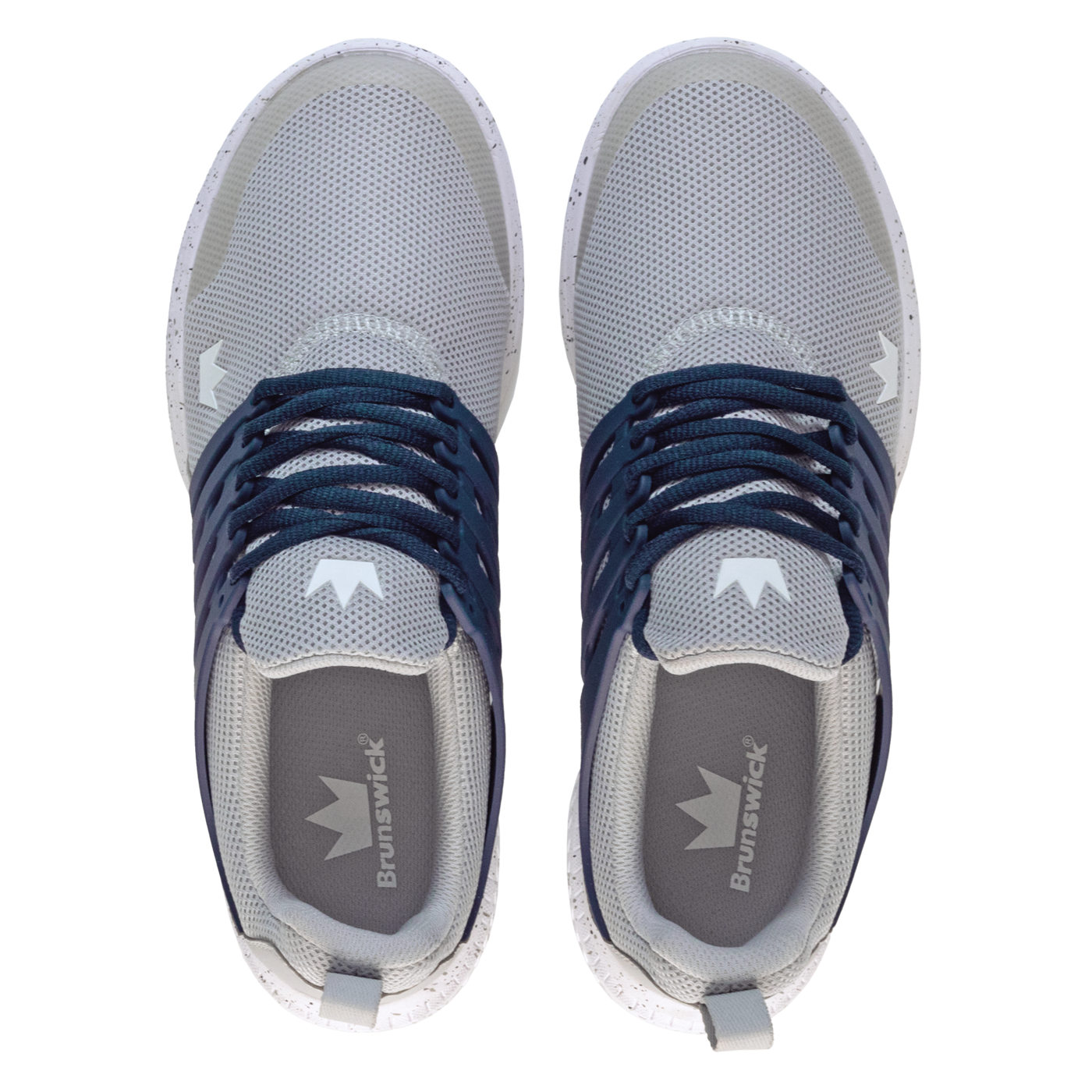 Brunswick Avalanche Grey/Navy Men's Universal Bowling Shoes