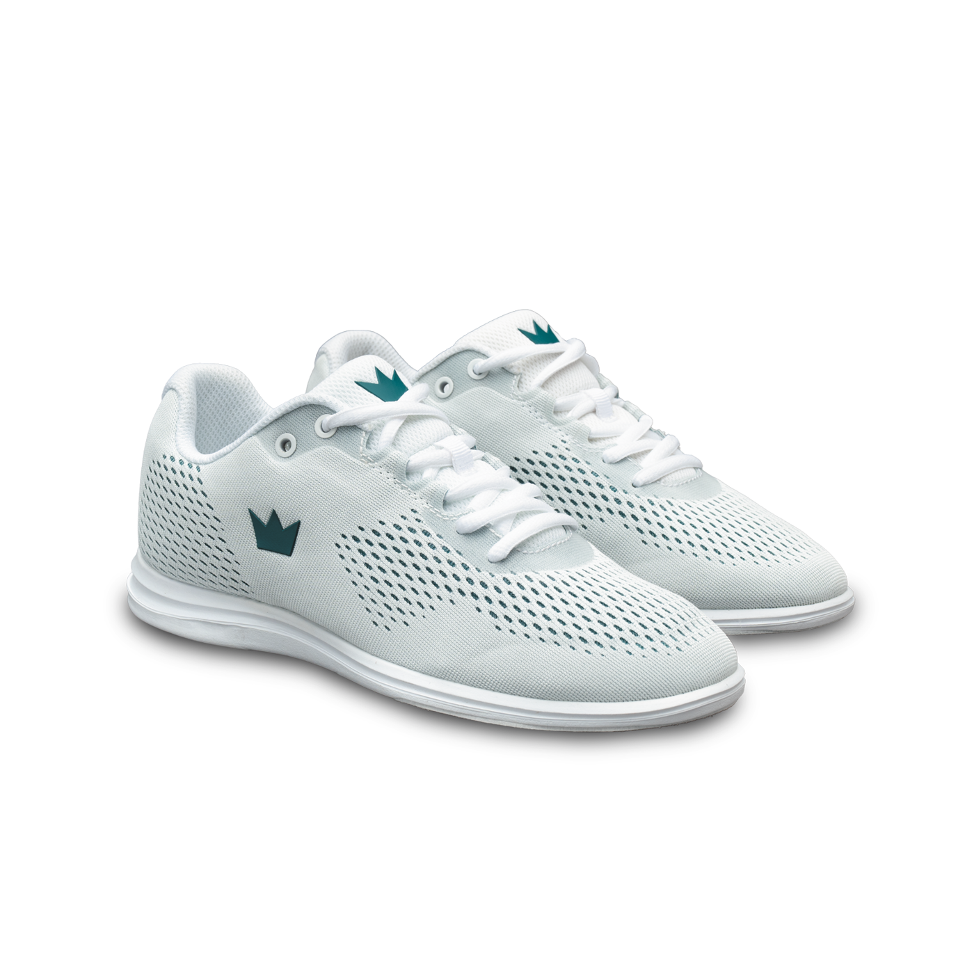 Brunswick Axis White/Teal Women's Universal Bowling Shoes