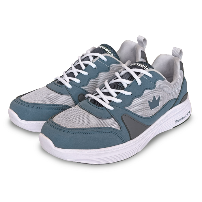 Brunswick Outback Grey Blue bowling shoes alternate view