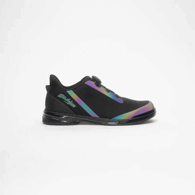 KR Strikeforce Hype Black/Iridescent RH Wide Width Unisex Bowling Shoes