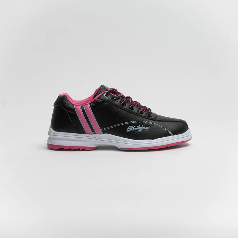 Womens KR Strikeforce Starr Black/Pink/Blue Right Hand Bowling Shoes
