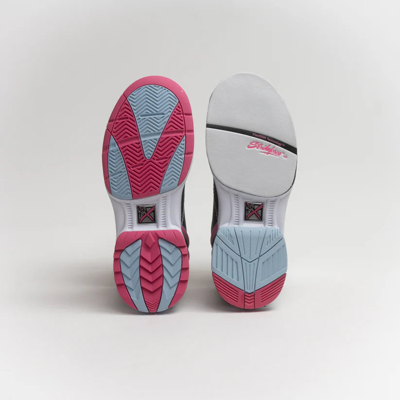 Womens KR Strikeforce Starr Black/Pink/Blue Right Hand Bowling Shoes