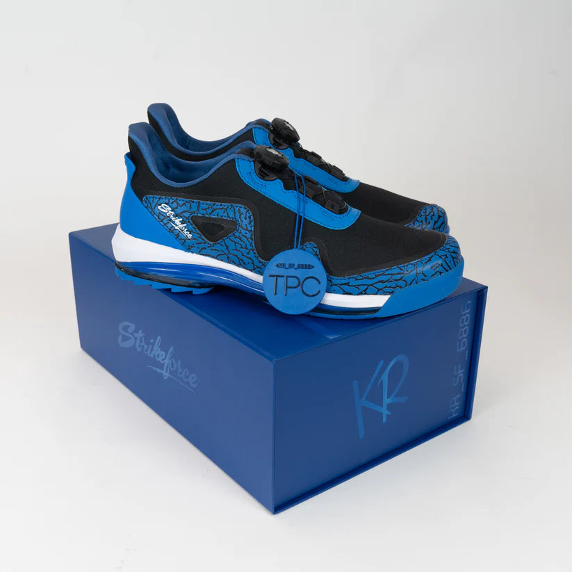 Mens KR Strikeforce Gladiator Blue/Black Right Hand Bowling Shoes