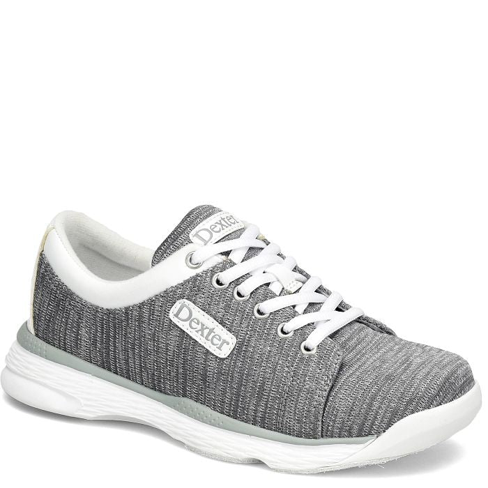 Women’s Dexter Ainslee Grey/White Bowling Shoes – Wide Width