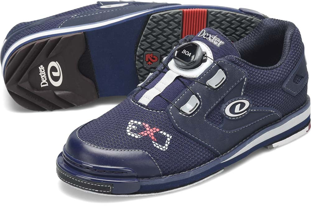 Men’s Dexter ExJ EJ Tackett Collection SST8 Power-Frame BOA Bowling Shoes – Navy – Medium Width – Right or Left Hand