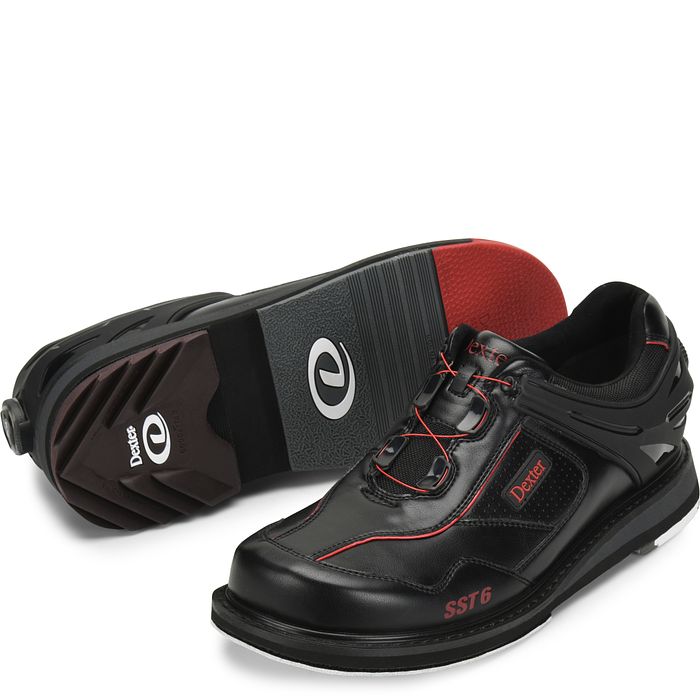 Mens Dexter SST 6 Hybrid BOA - Black/Red - Right Hand - Medium Width - ON SALE!