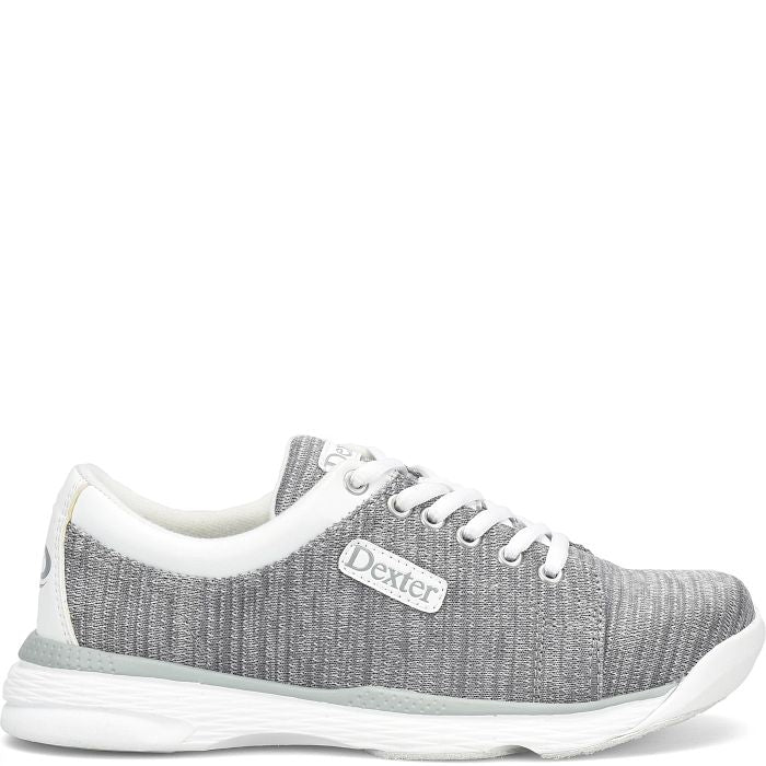 Women’s Dexter Ainslee Grey/White Bowling Shoes – Medium Width