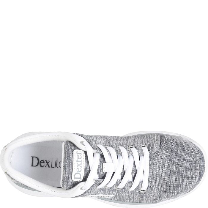 Women’s Dexter Ainslee Grey/White Bowling Shoes – Wide Width