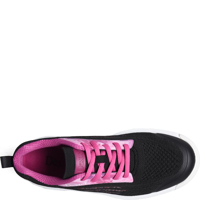 Women's Dexter DexLite Knit Black/Pink Bowling Shoes