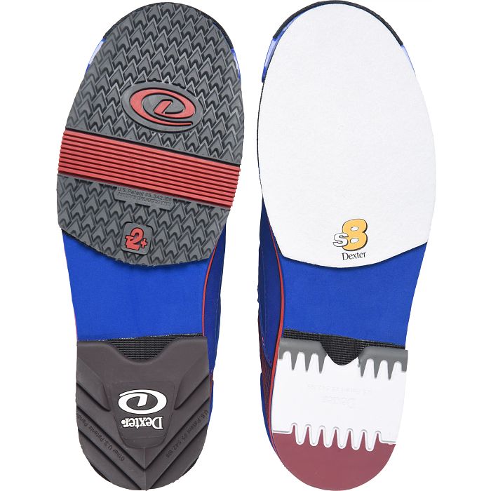 Men’s Dexter SST8 Power-Frame BOA Bowling Shoes – Blue/Red – Medium Width – Right or Left Hand