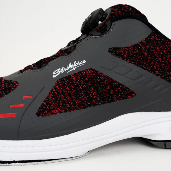 Mens KR Strikeforce Jet FT Black/Grey/Red Right Hand Bowling Shoes