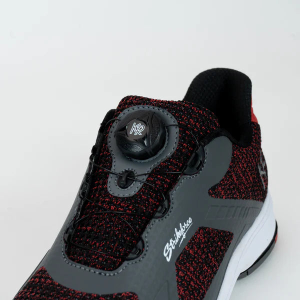 Mens KR Strikeforce Jet FT Black/Grey/Red Right Hand Bowling Shoes