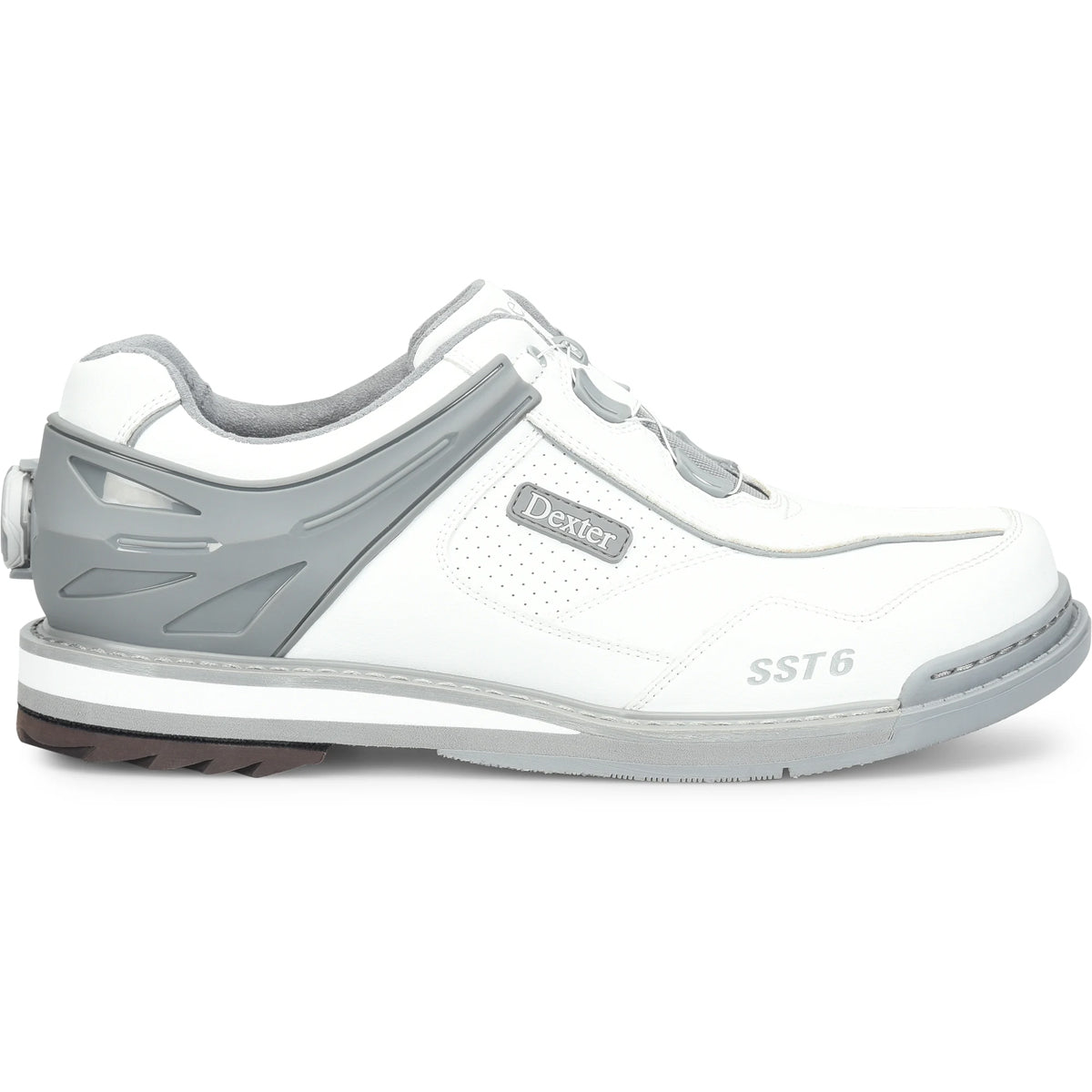 Men's Dexter SST 6 Hybrid BOA White/Grey Bowling Shoes - Right Hand Wide Width