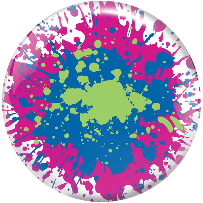 Paint Splatter bowling ball