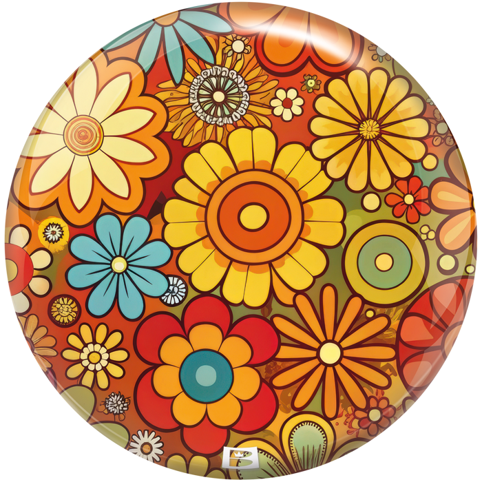 Retro Flowers reverse view