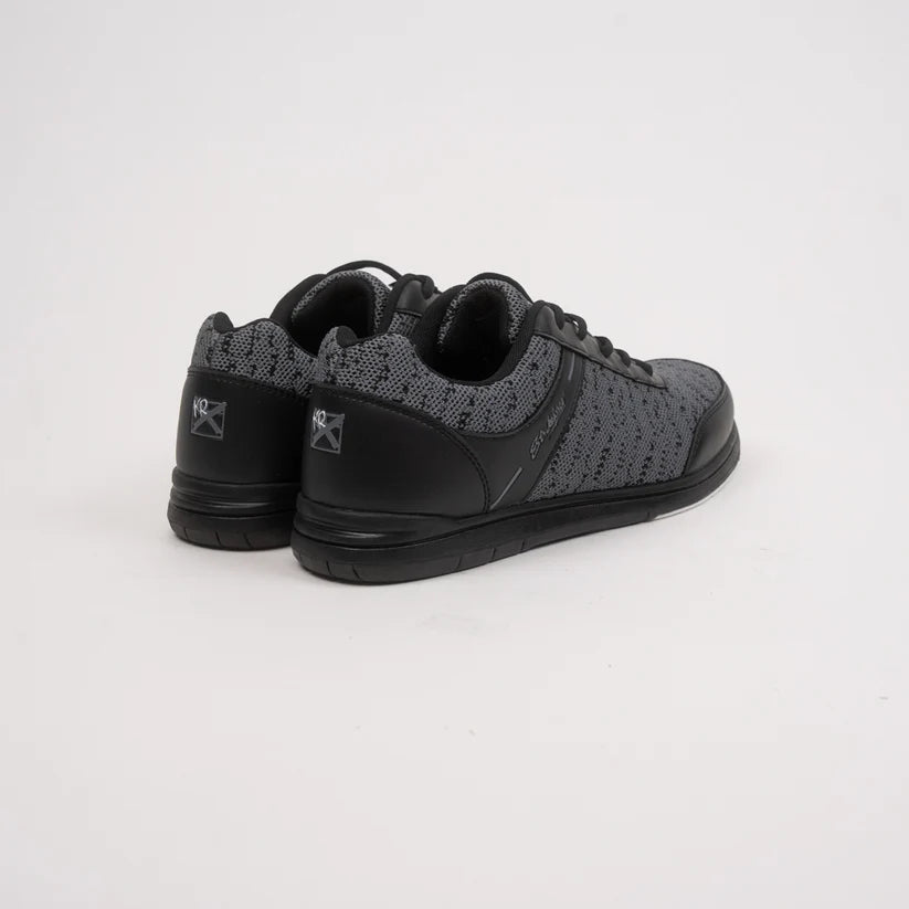 Mens KR Strikeforce Flyer Mesh Black/Steel Wide Width Universal Bowling Shoes