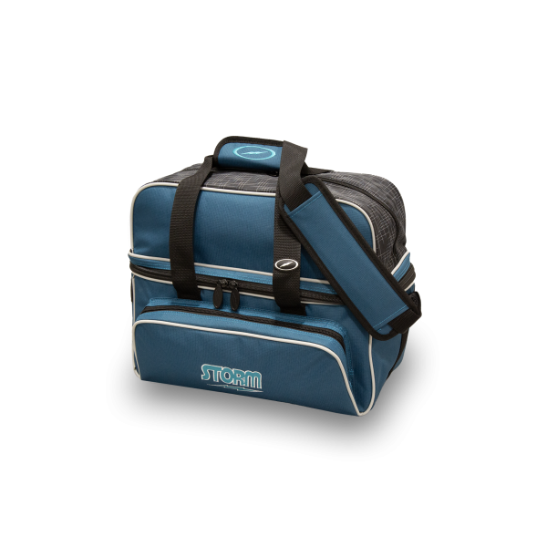 2 Ball Deluxe Tote Bag (Steel Blue-Black)