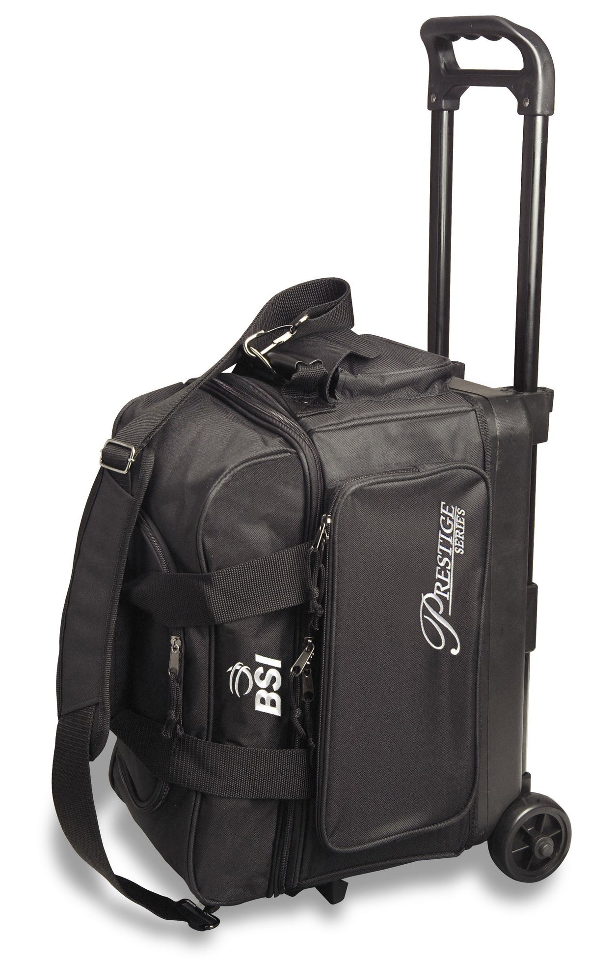 BSI Prestige Double Roller Black/Silver Bowling Bag