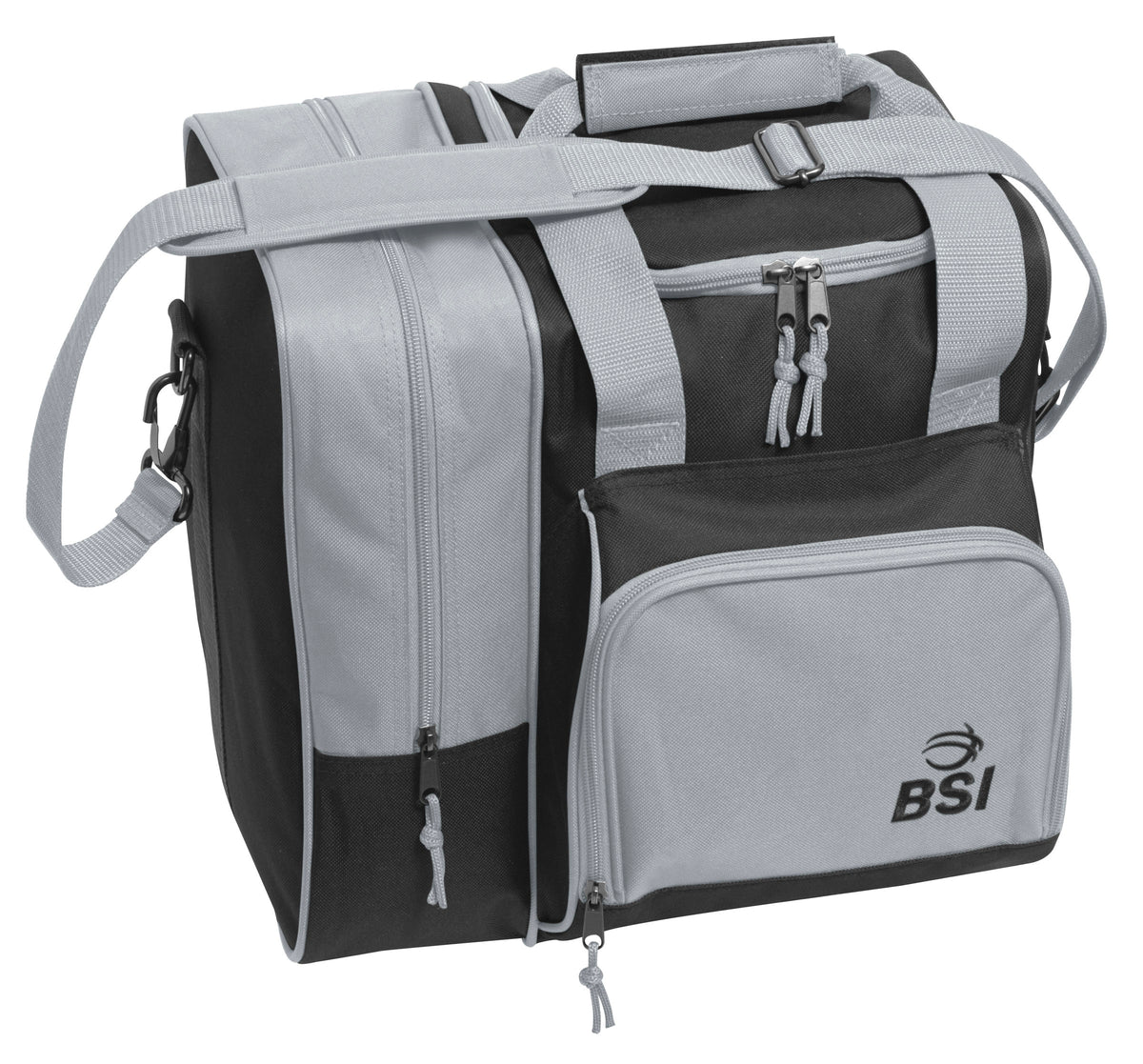 BSI Deluxe Single Tote Black/Charcoal Bowling Bag