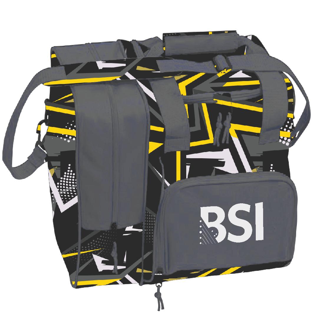 BSI Deluxe Single Tote Yellow/Black Bowling Bag