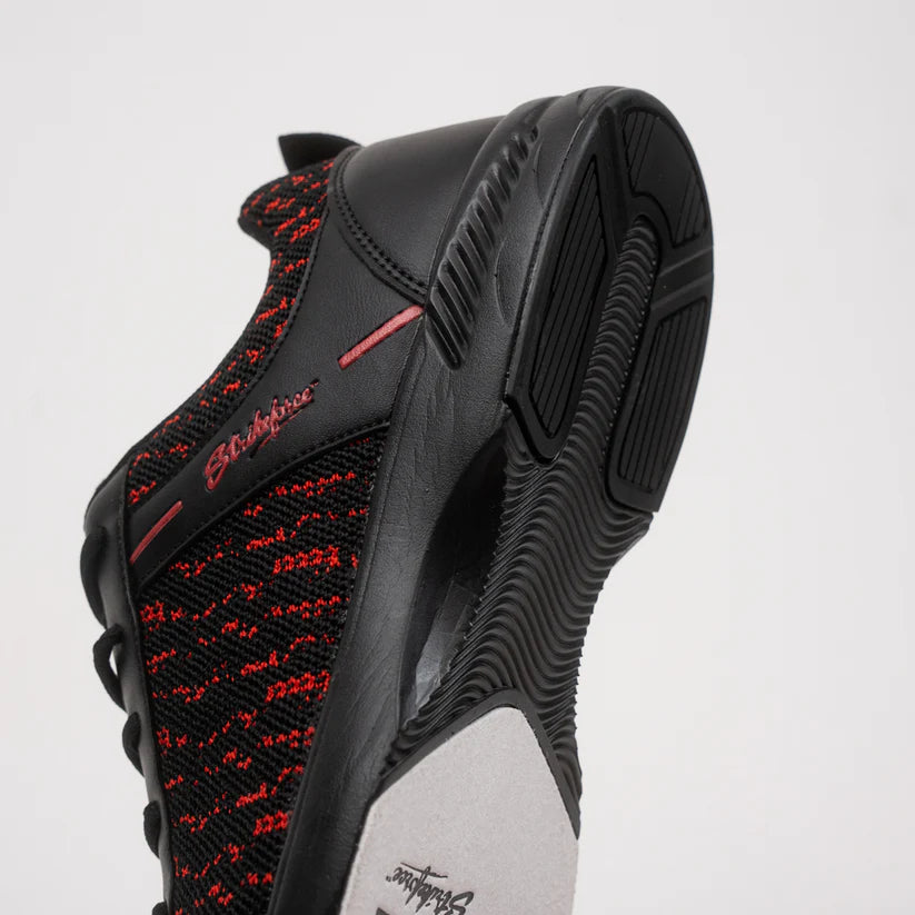 Mens KR Strikeforce Flyer Mesh Lite Black/Cardinal Universal Bowling Shoes