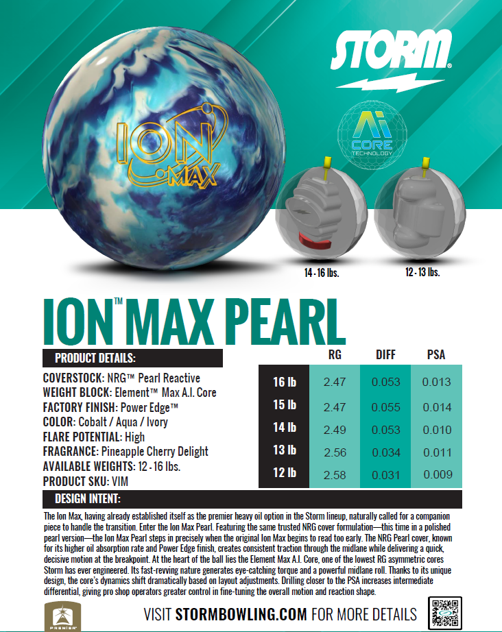 Storm Ion Max Pearl - PreOrder - Release Date 3/13/26