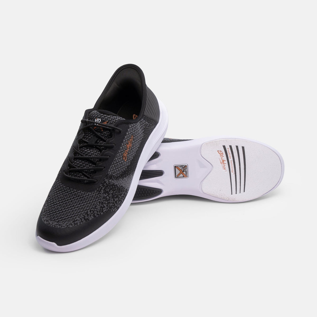 KR Strikeforce Pilot Black Wide bowling shoe view 2
