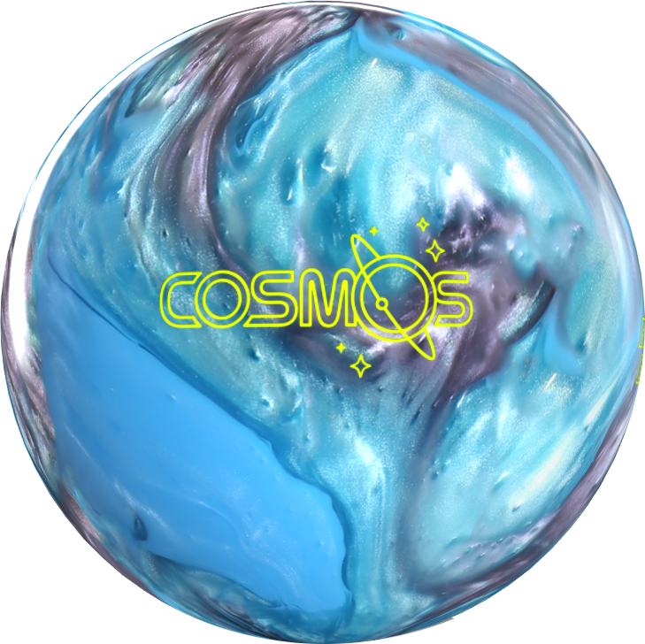 Roto Grip Cosmos polyester spare bowling ball in sky, admiral, and teal