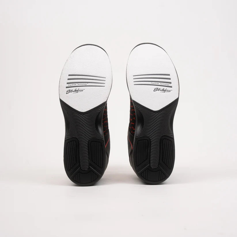 Mens KR Strikeforce Flyer Mesh Lite Black/Cardinal Universal Bowling Shoes