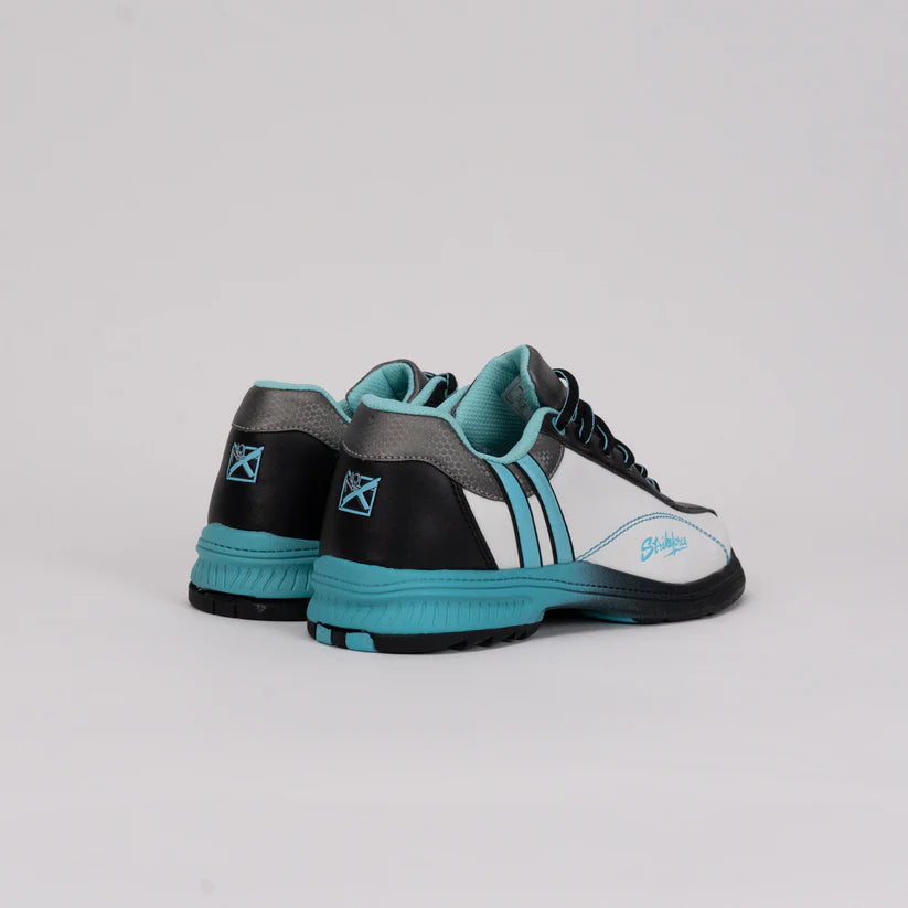 KR Strikeforce Starr White/Black/Teal Womens RH WIDE WIDTH Bowling Shoes
