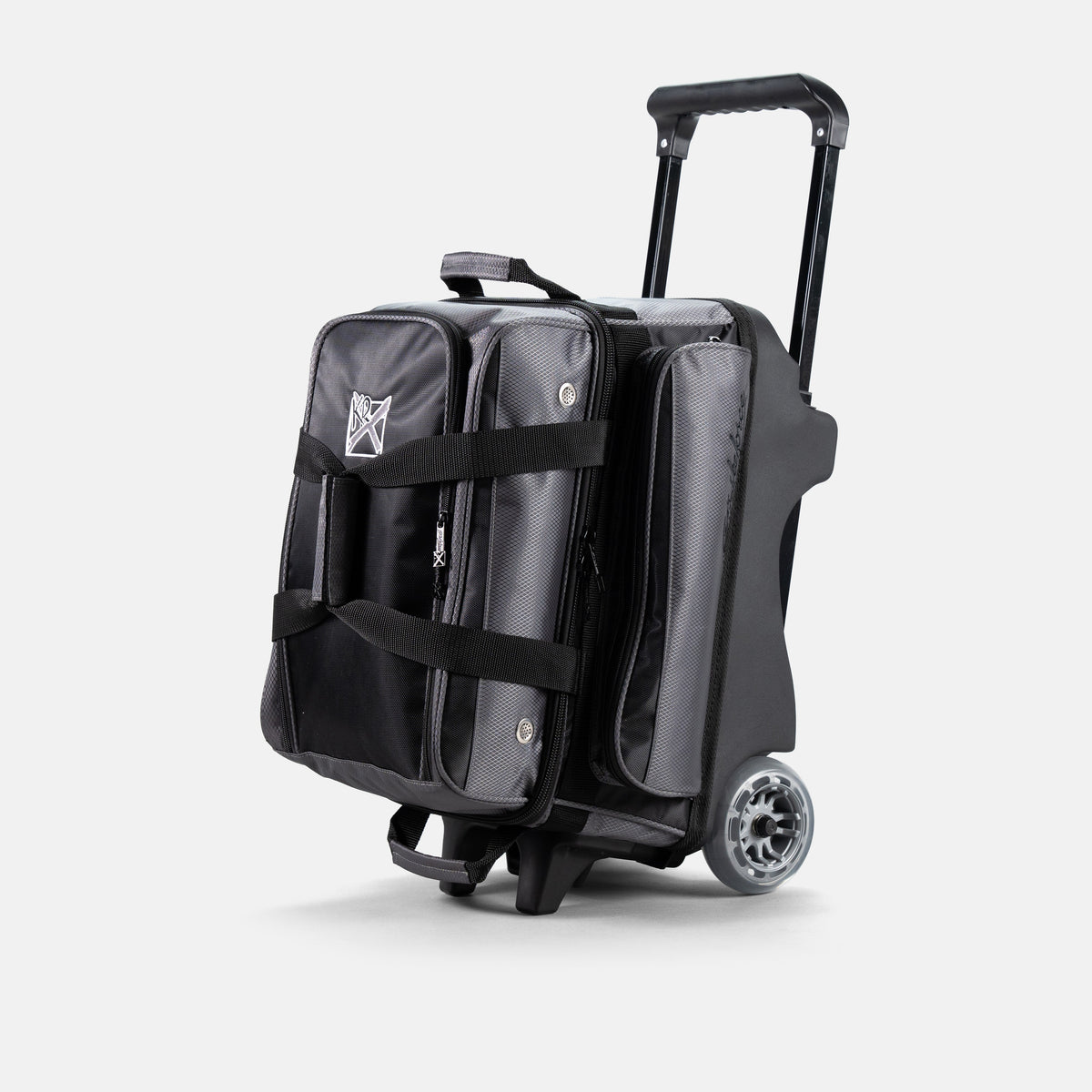 KR Strikeforce Konvoy Double Roller Black/Smoke – Quarter view