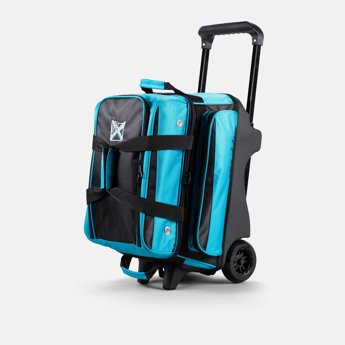 KR Strikeforce Konvoy Double Roller Black/Caribbean – Quarter view