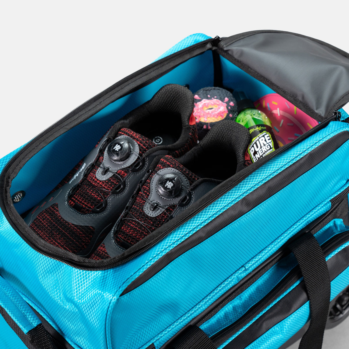 KR Strikeforce Konvoy Double Roller Black/Caribbean – Detail view