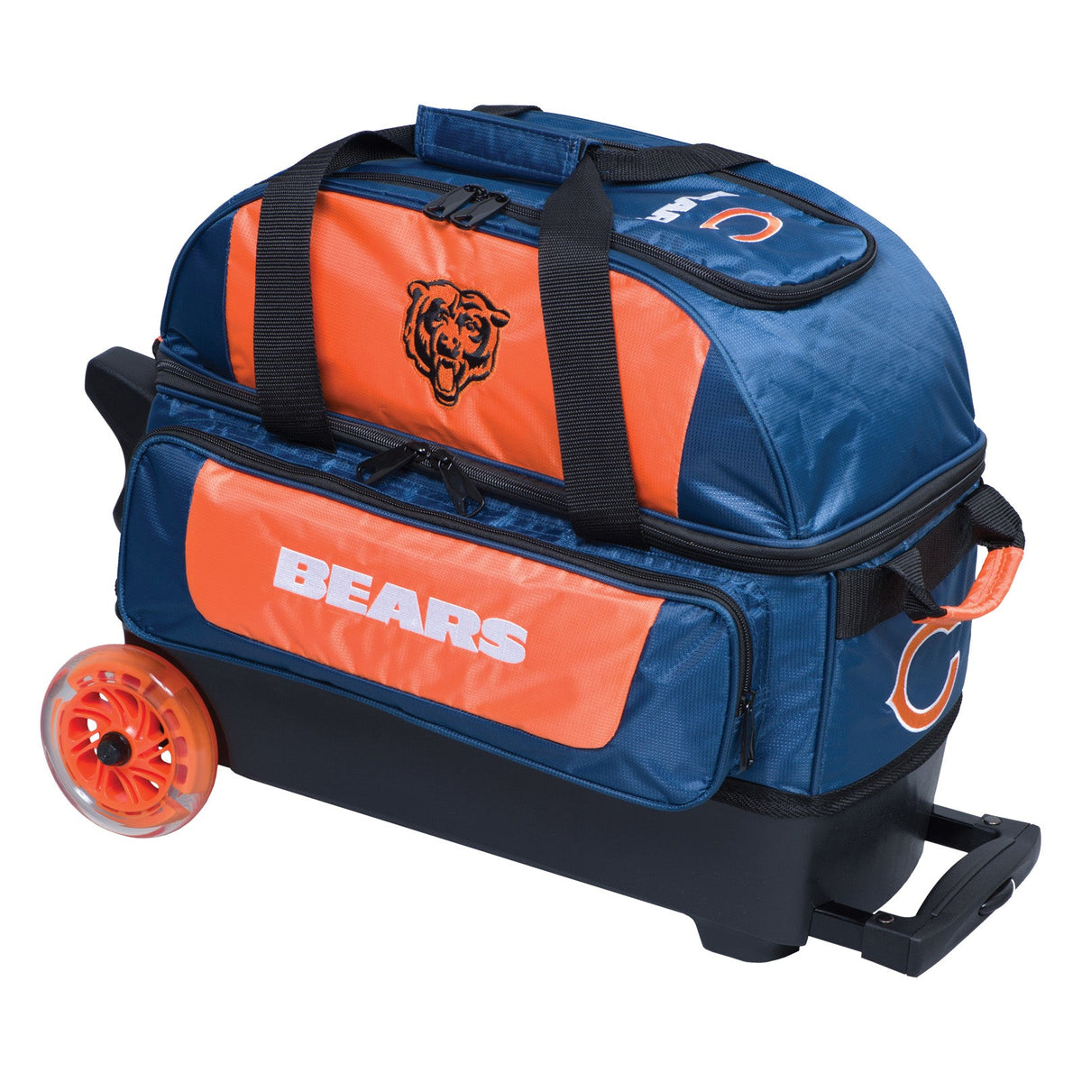 KR Strikeforce Chicago Bears NFL Double Roller Bowling Bag