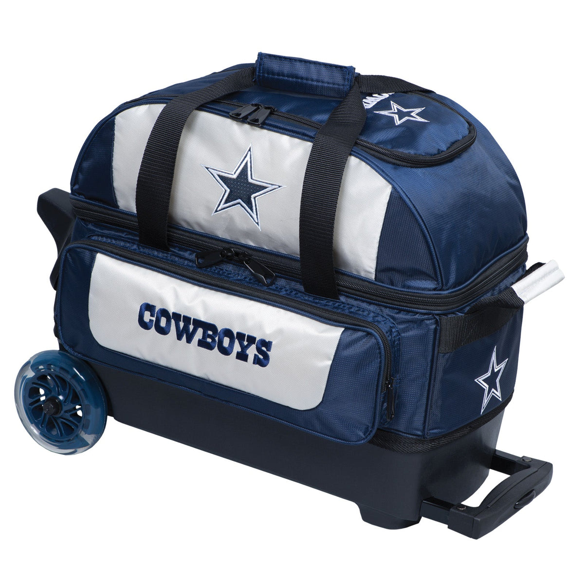 KR Strikeforce Dallas Cowboys NFL Double Roller Bowling Bag
