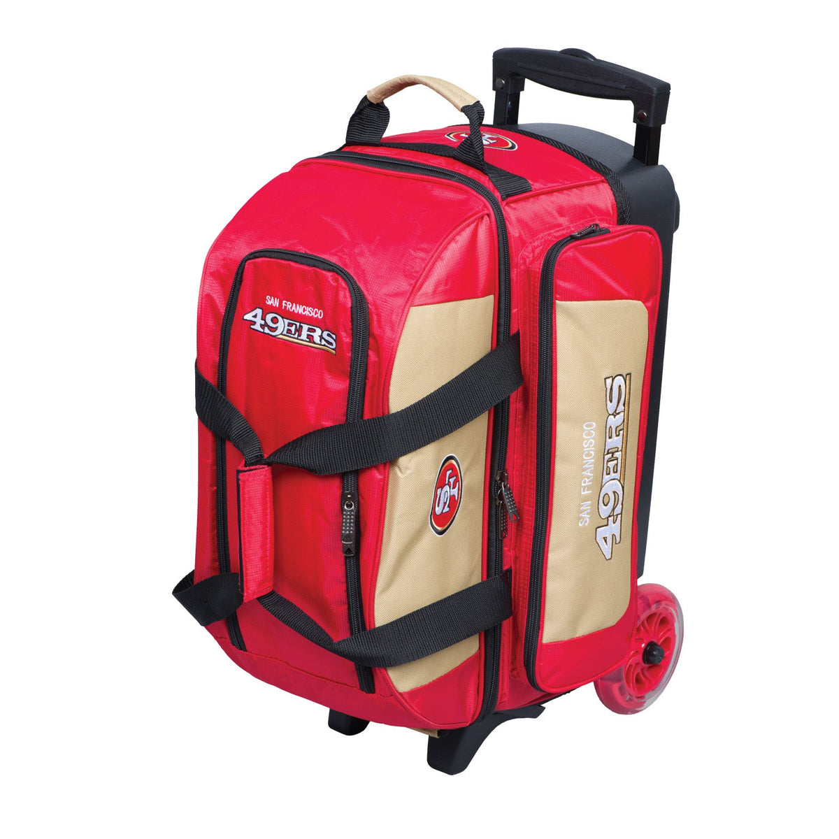 KR Strikeforce San Francisco 49ers NFL Double Roller Bowling Bag