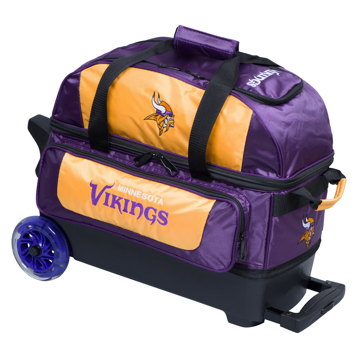 KR Strikeforce Minnesota Vikings NFL Double Roller Bowling Bag