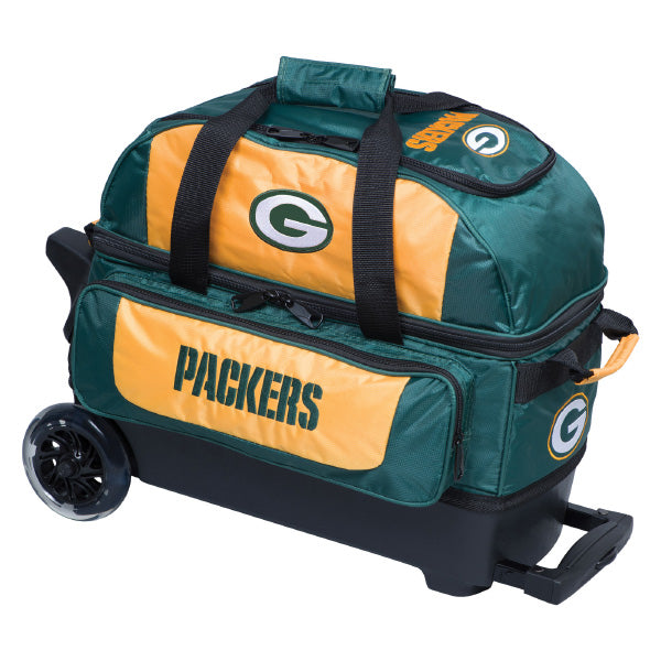 KR Strikeforce Green Bay Packers NFL Double Roller Bowling Bag