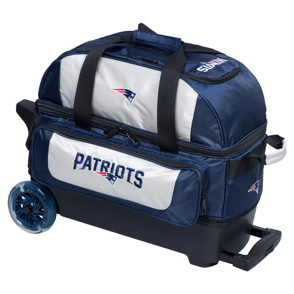 KR Strikeforce New England Patriots NFL Double Roller Bowling Bag