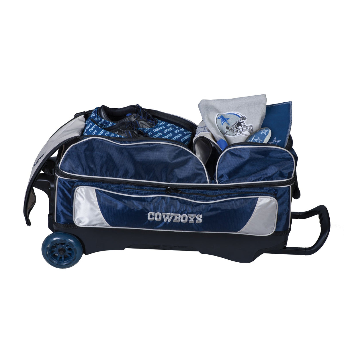 KR Strikeforce Dallas Cowboys NFL Triple Roller Bowling Bag
