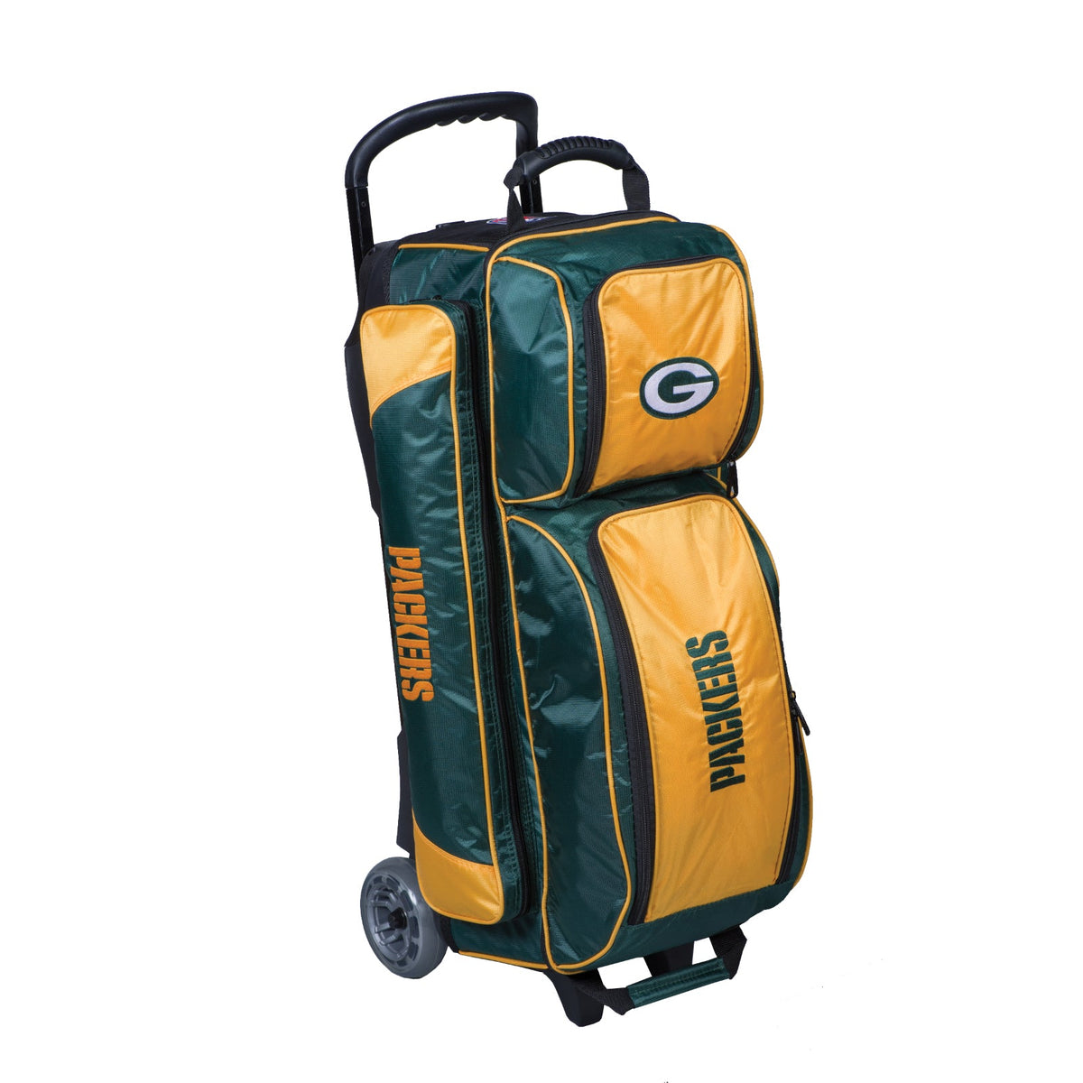 KR Strikeforce Green Bay Packers NFL Triple Roller Bowling Bag