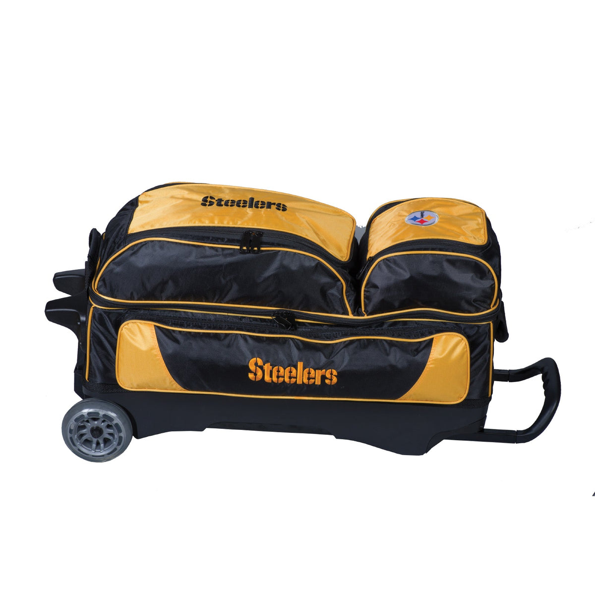 KR Strikeforce Pittsburgh Steelers NFL Triple Roller Bowling Bag