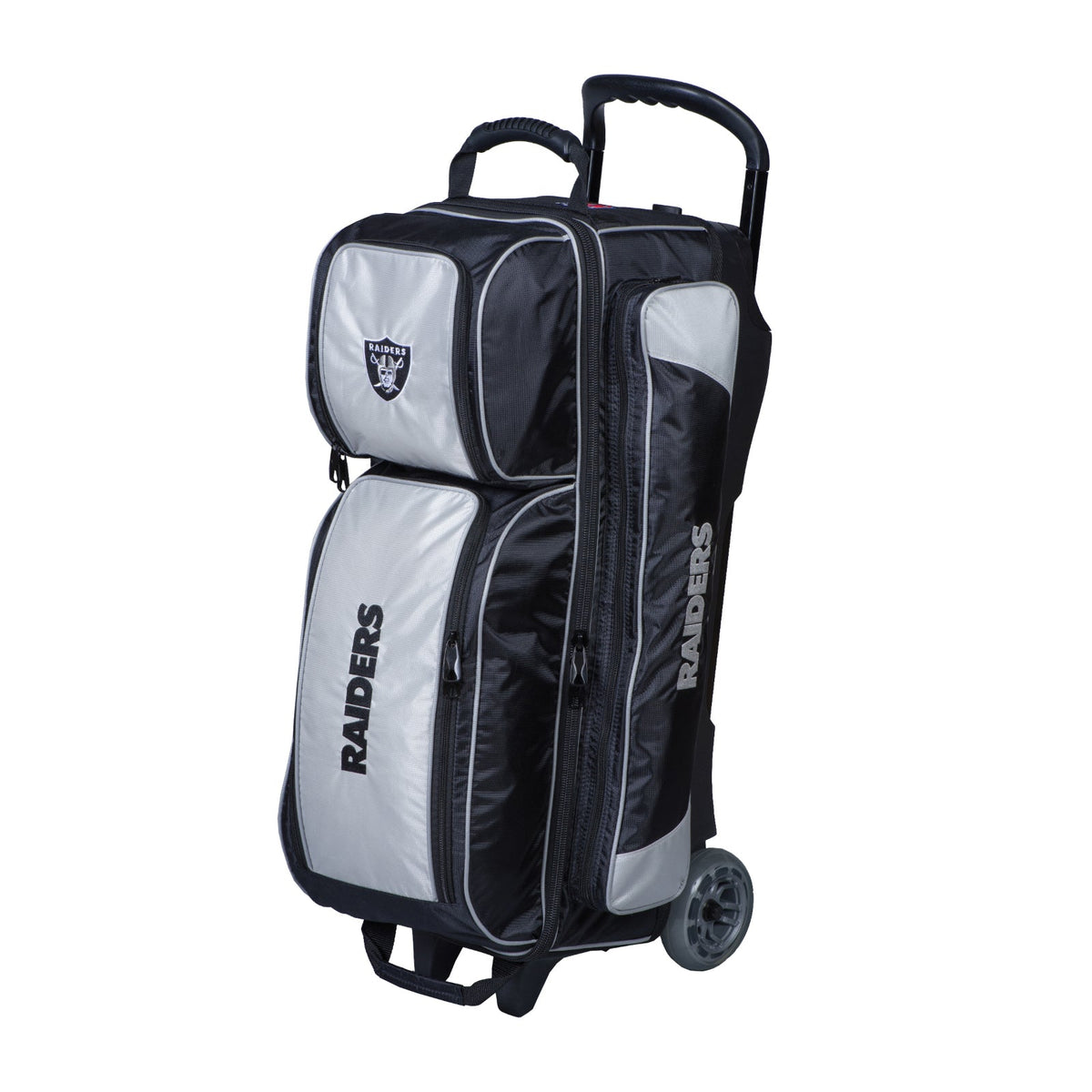 KR Strikeforce Raiders NFL Triple Roller Bowling Bag