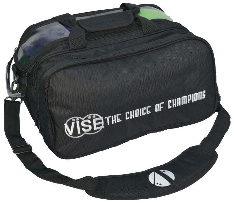 Vise 2 Ball Clear Top Tote Plus – Black