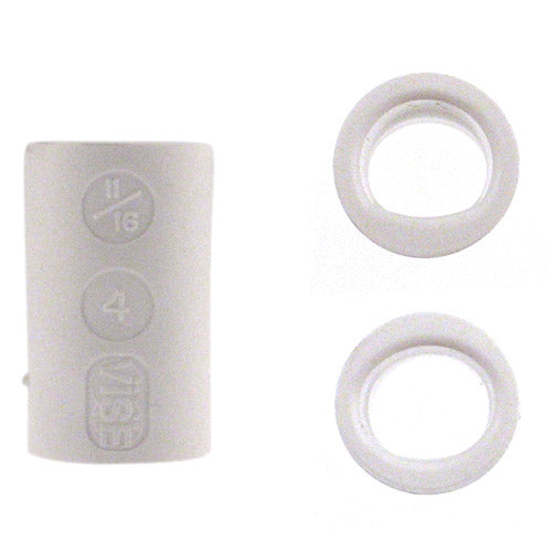 Vise Lady Oval & Power Oval Finger Grip (O/PO) – White